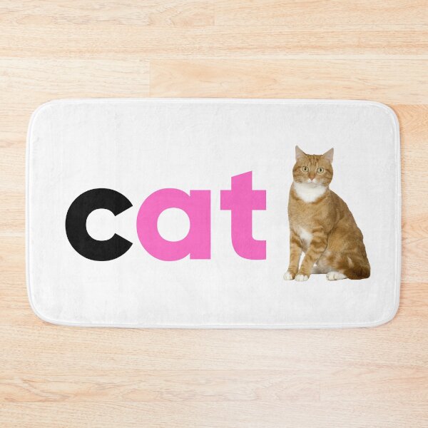 Item preview, Pink Cat Word Art Design – Cute Minimal Style for Cat Lovers designed and sold by nickjones81.