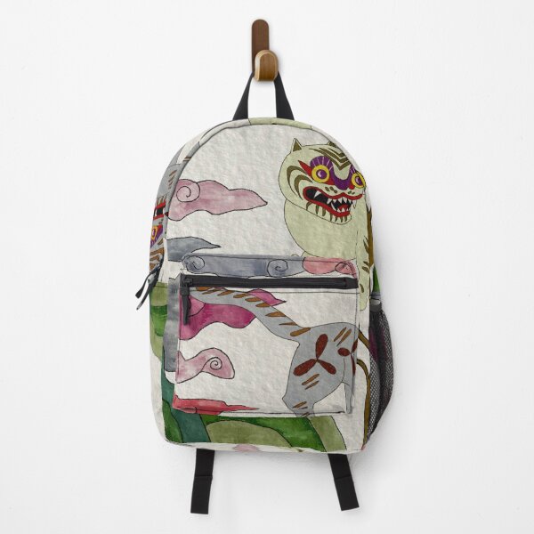 Item preview, Cloud Tigers – Korean Folk Art Minhwa Illustration designed and sold by Yoma-iknow.