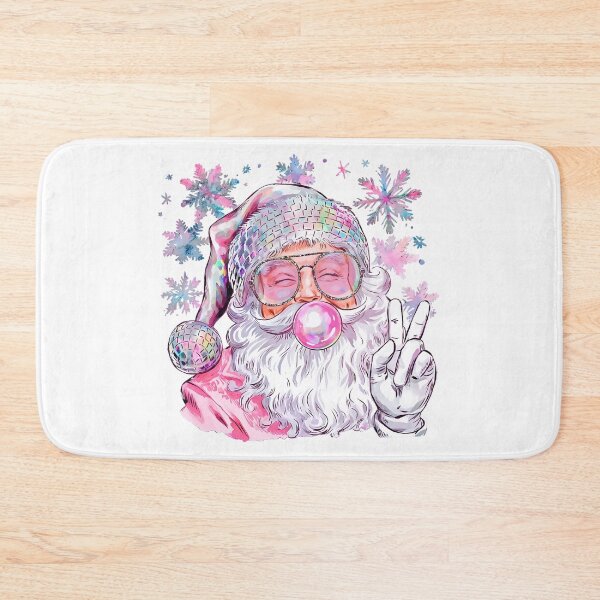 Item preview, Retro Groovy Santa with Bubblegum – Cool Christmas Vibes designed and sold by HasHs.