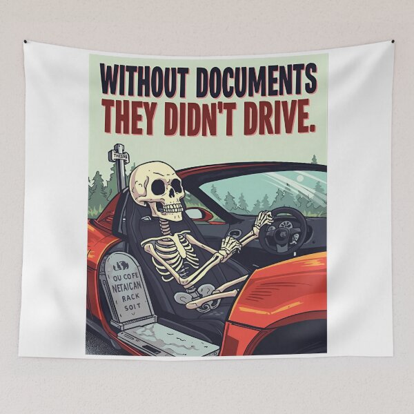 Item preview, Skeleton Driver – Without Documents They Don’t Drive designed and sold by RAKO13.