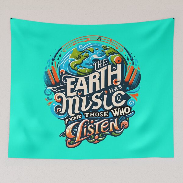 Item preview, la tierra tiene música para quienes la escuchan, tipografía designed and sold by maxmaj.