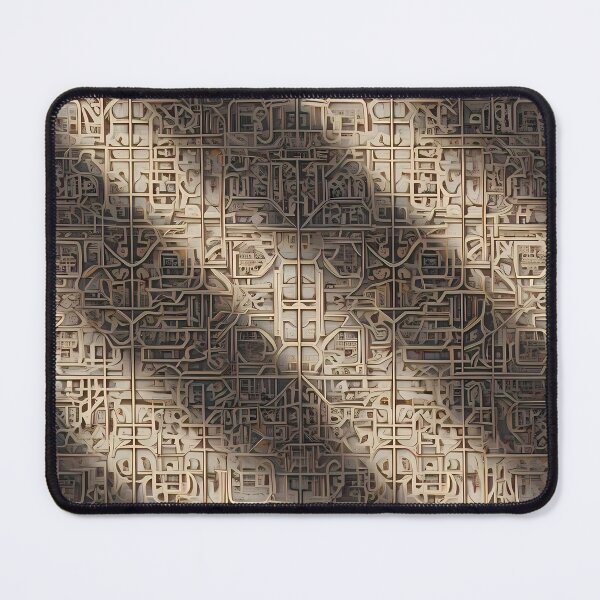 Item preview, Slanted Stripes Shadows, Vines, Wires, Black Grey, Mural Mosaic, Dark Theme, Diagonal Repeated Hexagonal Pattern Textures designed and sold by Digital-Davinci.