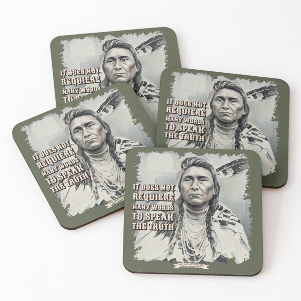 Item preview, Chief Joseph, Nez Percé Tribe "It Does Not Requiere Many Words to Speak the Truth" designed and sold by Mapeti.