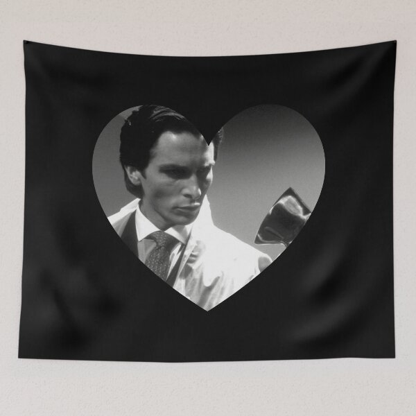 Item preview, Patrick Bateman Axe Heart in Black and White designed and sold by cemetery girl.