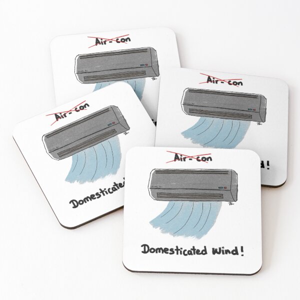 Item preview, air-con are just domesticated wind with white background designed and sold by BentoTarn.