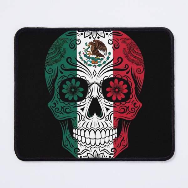 Item preview, Mexican Flag Sugar Skull - Patriotic Calavera Design designed and sold by AV.