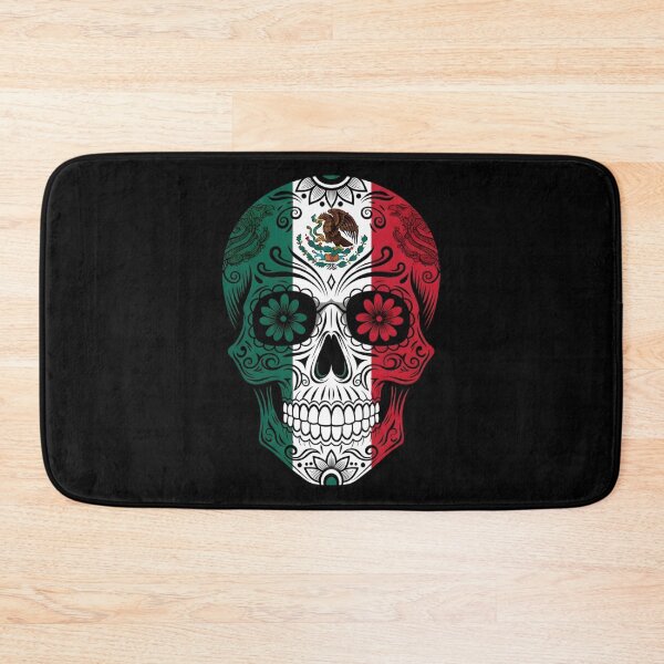 Item preview, Mexican Flag Sugar Skull - Patriotic Calavera Design designed and sold by AV.