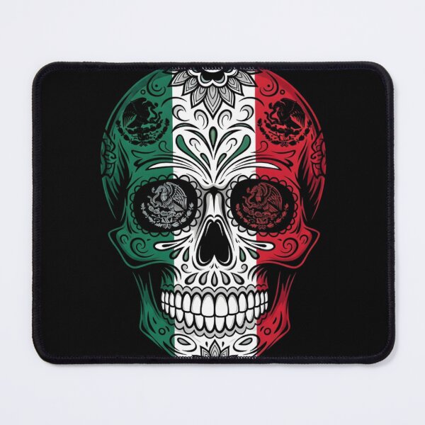 Item preview, Mexican Flag Sugar Skull - Patriotic Calavera Design designed and sold by AV.