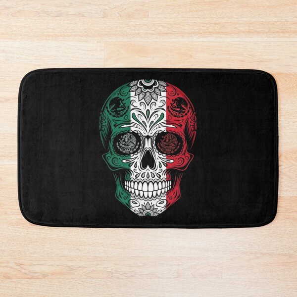 Item preview, Mexican Flag Sugar Skull - Patriotic Calavera Design designed and sold by AV.