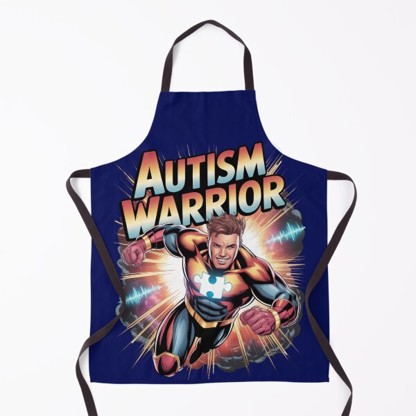 Item preview, Autism Warrior – Bold Comic Hero designed and sold by GENX-AUTISM-DAD.