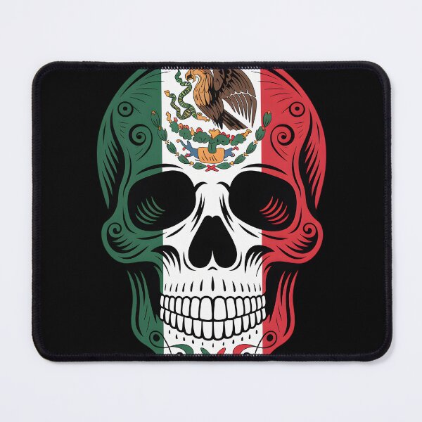 Item preview, Mexican Flag Sugar Skull - Patriotic Calavera Design designed and sold by AV.