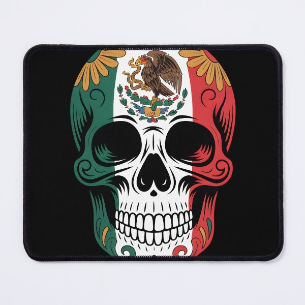 Item preview, Mexican Flag Sugar Skull - Patriotic Calavera Design designed and sold by AV.