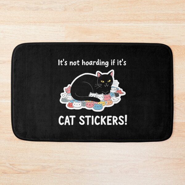 Item preview, It's Not Hoarding If It's Cat Stickers! designed and sold by MannyShop.
