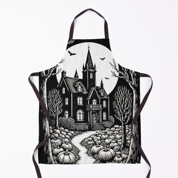Item preview, spooky haunted house, Halloween party designed and sold by Mauswohn.