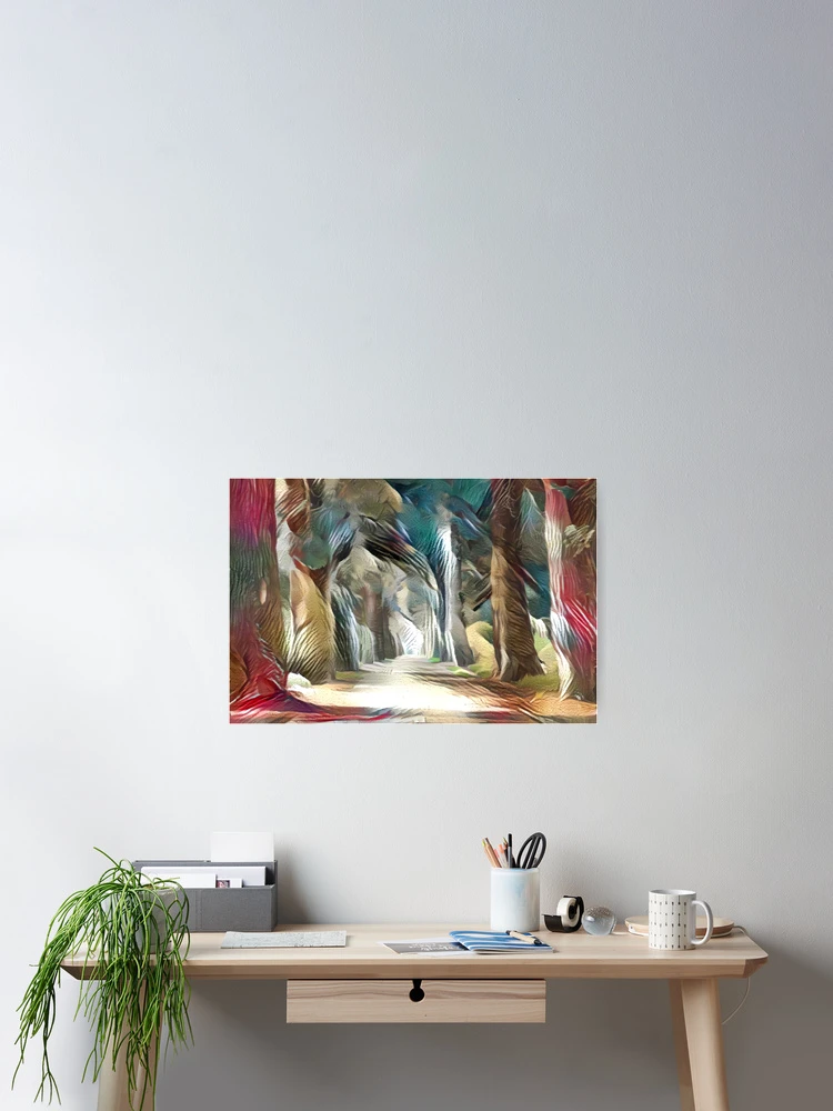 Thumbnail 2 of 3, Poster, Abstract forest designed and sold by AndroidZ.