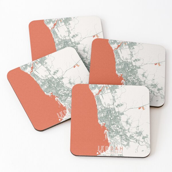 Item preview, Jeddah City Map of Saudi Arabia - Bohemian designed and sold by deMAP.