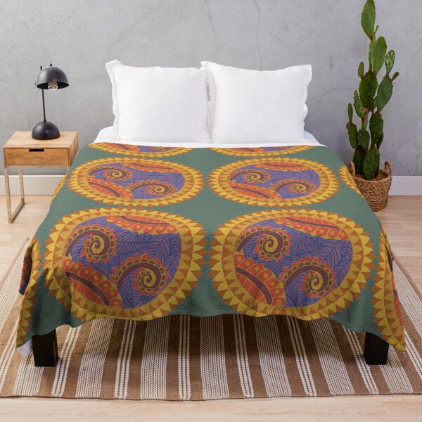 Item preview, Abstract geometric shapes repeating pattern - yellow designed and sold by Svasti Arts and Designs.