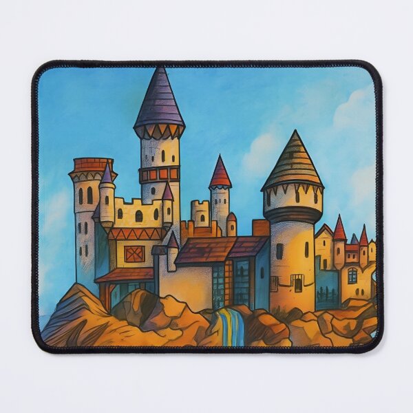 Item preview, Castle with a Waterfall (Daytime Edition) designed and sold by Lucidesigns.