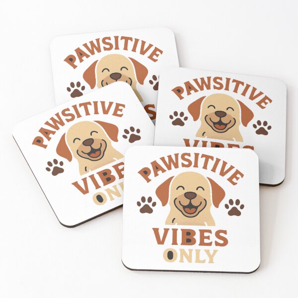 Item preview, Pawsitive Vibes Only – Cute Retro Dog T-Shirt Design designed and sold by DailyVibesCo.