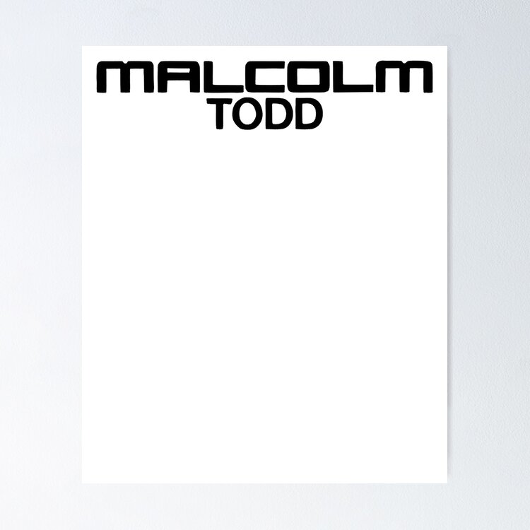 malcolm todd merch Sticker