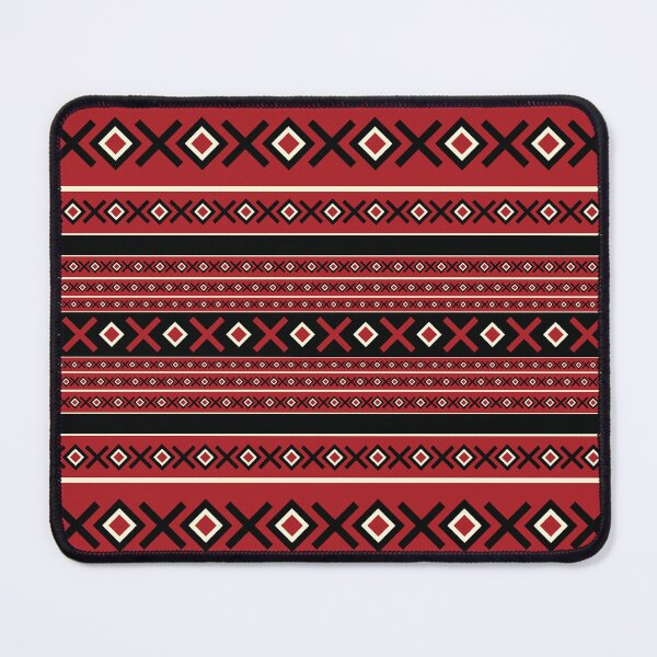 Item preview, Red Bedouin Sadu Diamonds Pattern by Craitza designed and sold by House of Sadu by Craitza.