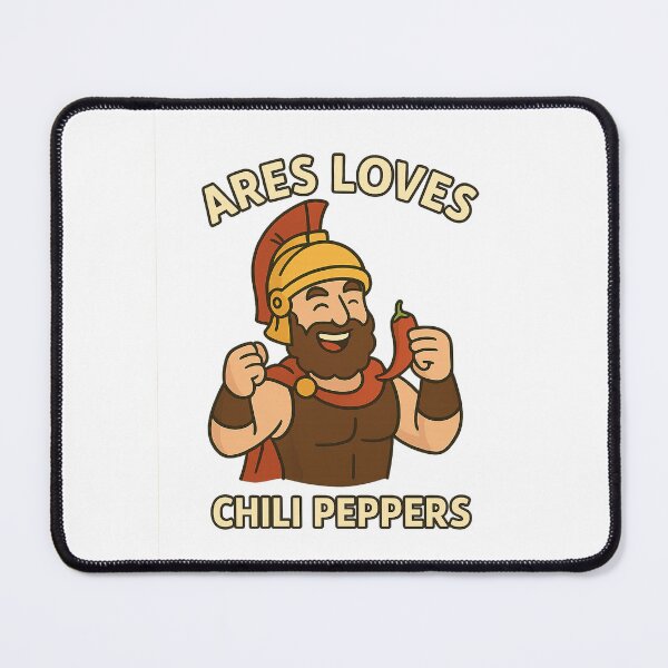 Item preview, Ares Loves Chili Peppers – Funny Greek Mythology Vegan Design designed and sold by Greek and Vegan.