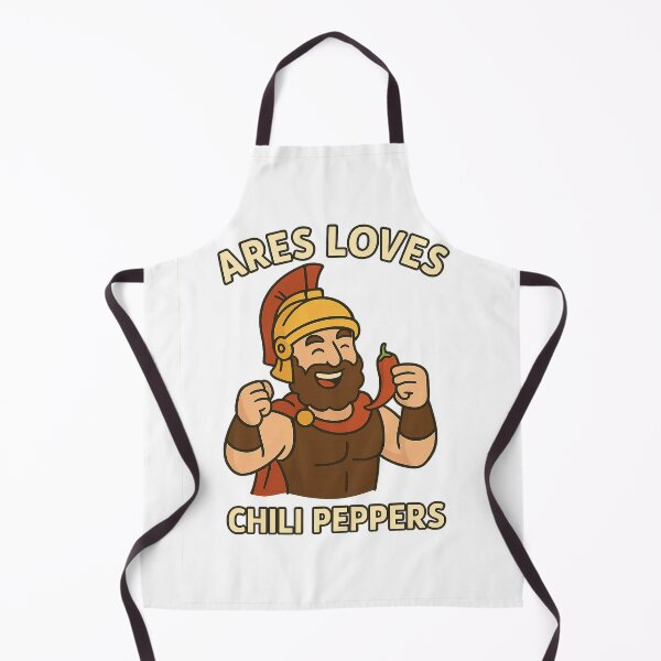Artikelvorschau, Ares liebt Chilischoten – Lustiges veganes Design aus der griechischen Mythologie entworfen und verkauft von Greek and Vegan.