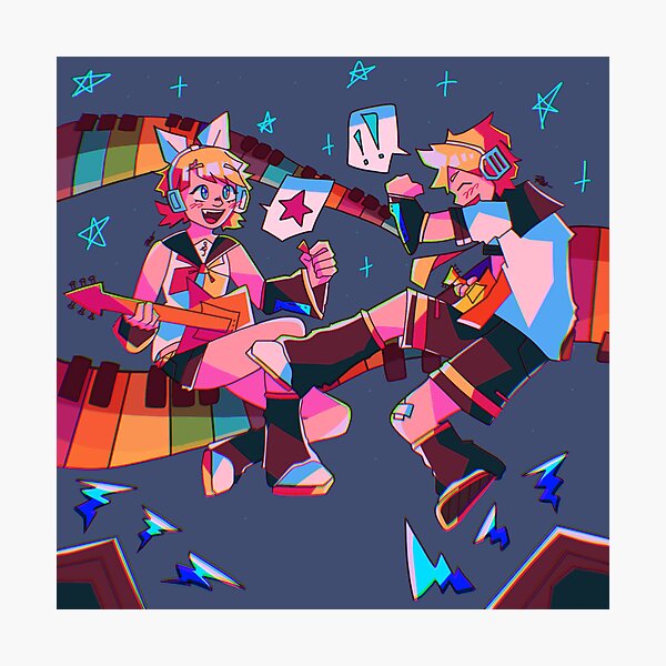 Item preview, Impresión de Rin y Len Kagamine designed and sold by soopafloopa.