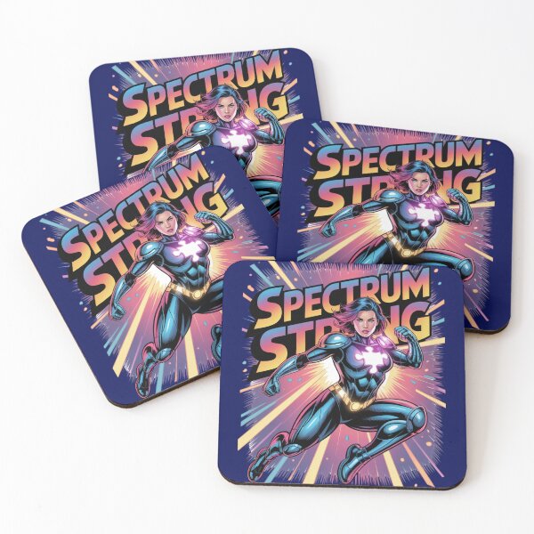 Item preview, Spectrum Strong - Autism Warrior (Female Heroic Version) designed and sold by GENX-AUTISM-DAD.