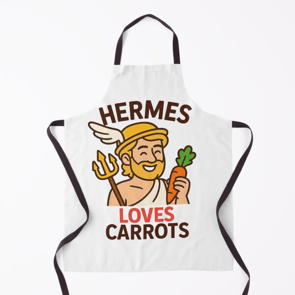 Item preview, Hermes Loves Carrots – Funny Greek Mythology Vegan Design designed and sold by Greek and Vegan.
