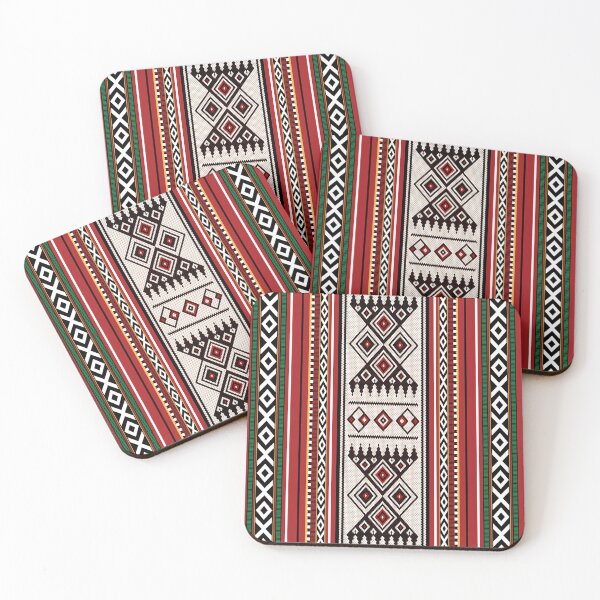 Item preview, Beautiful Sadu Texture Background Red Rug Vintage Pattern  designed and sold by House of Sadu by Craitza.
