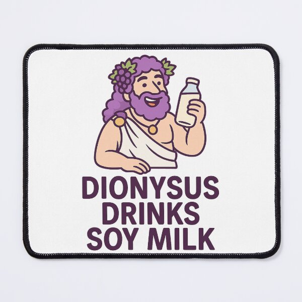 Item preview, Dionysus ♥ Soy Milk – Greek Mythology Meets Vegan Humor designed and sold by Greek and Vegan.