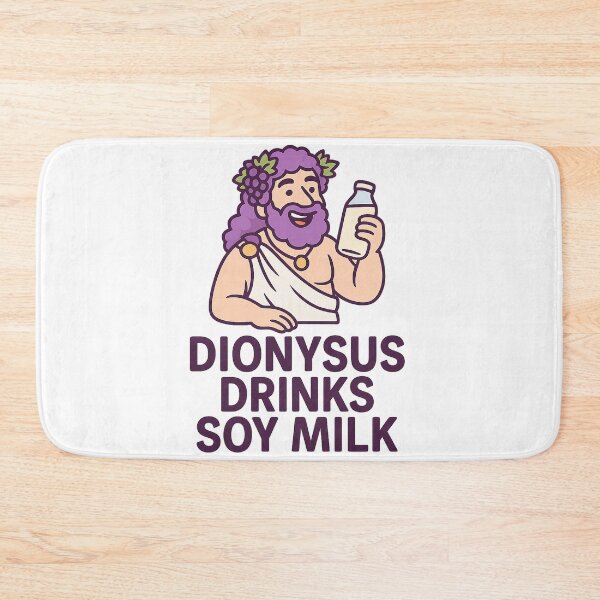 Item preview, Dionisio ♥ Leche de soja: la mitología griega se fusiona con el humor vegano designed and sold by Greek and Vegan.
