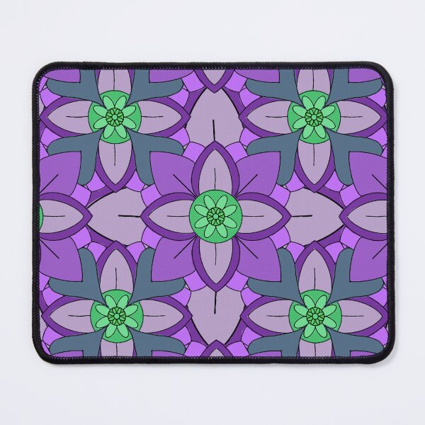 Item preview, Abstract geometric shapes repeating pattern - Purple designed and sold by Svasti Arts and Designs.