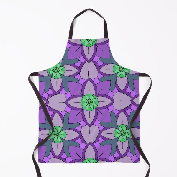 Item preview, Abstract geometric shapes repeating pattern - Purple designed and sold by Svasti Arts and Designs.