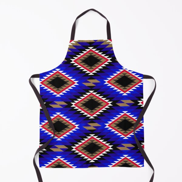 Item preview, Traditional Sadu Rustic Rug Pattern Retro Vintage Blue by Craitza designed and sold by House of Sadu by Craitza.