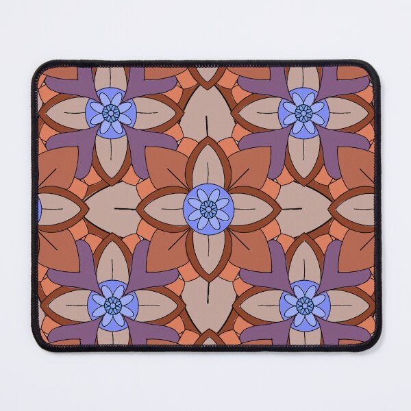 Item preview, Abstract geometric shapes repeating pattern - Orange designed and sold by Svasti Arts and Designs.