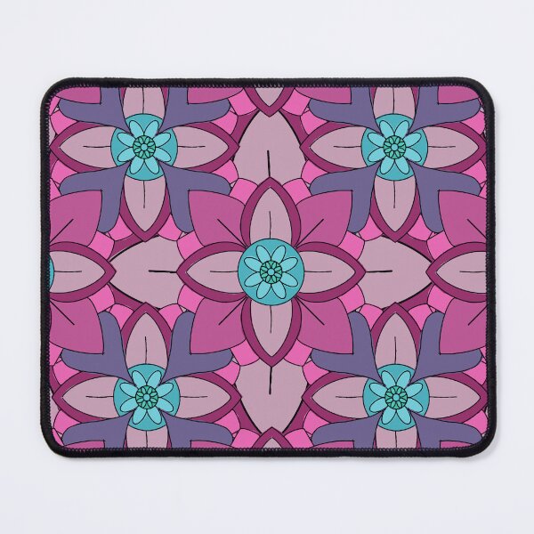 Item preview, Abstract geometric shapes repeating pattern - Pink designed and sold by Svasti Arts and Designs.