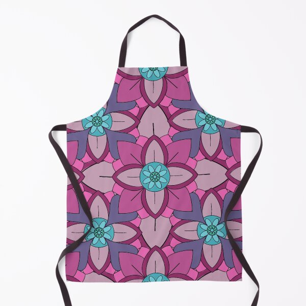 Item preview, Abstract geometric shapes repeating pattern - Pink designed and sold by Svasti Arts and Designs.