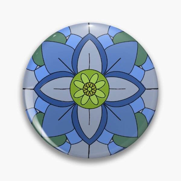Item preview, Abstract geometric shapes repeating pattern - Blue designed and sold by Svasti Arts and Designs.