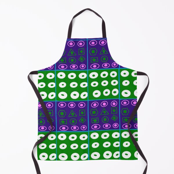 Item preview, Abstract geometric shapes repeating pattern - Green designed and sold by Svasti Arts and Designs.