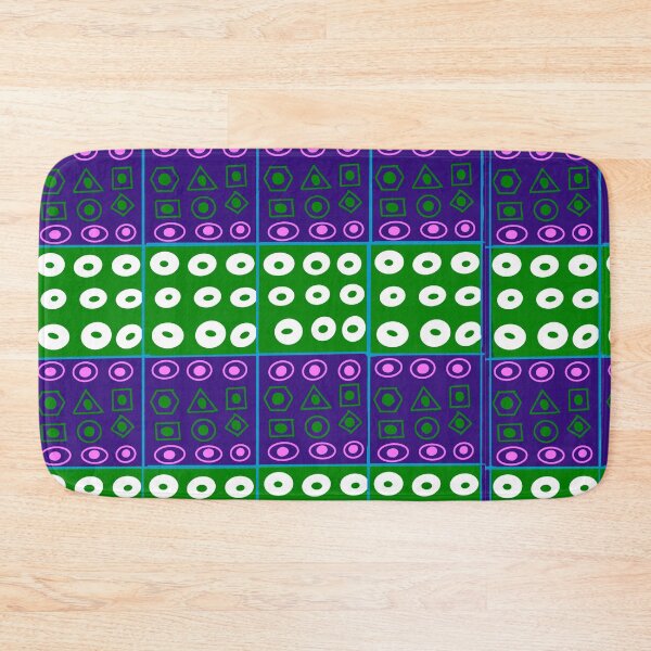 Item preview, Abstract geometric shapes repeating pattern - Green designed and sold by Svasti Arts and Designs.
