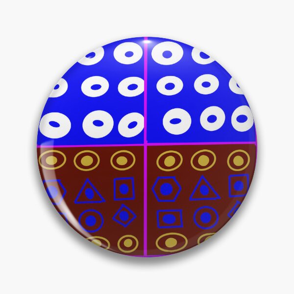 Item preview, Abstract geometric shapes repeating pattern - Royal Blue designed and sold by Svasti Arts and Designs.