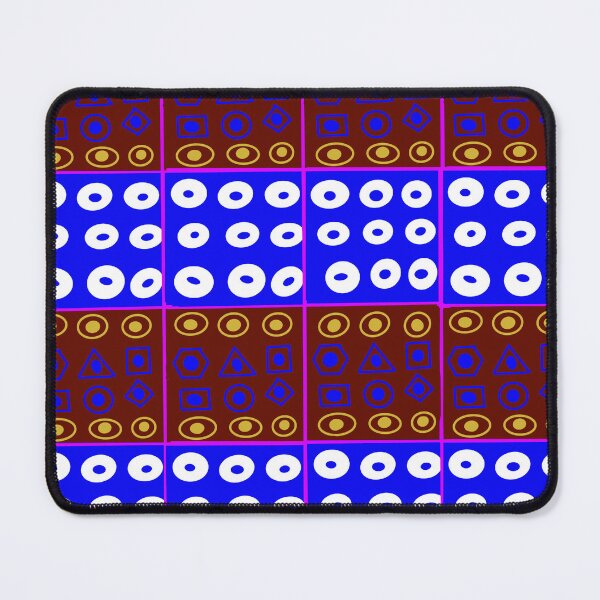 Item preview, Abstract geometric shapes repeating pattern - Royal Blue designed and sold by Svasti Arts and Designs.