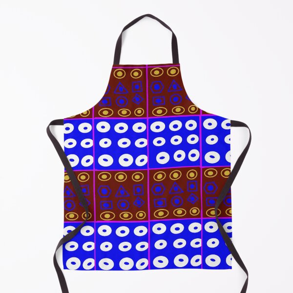 Item preview, Abstract geometric shapes repeating pattern - Royal Blue designed and sold by Svasti Arts and Designs.