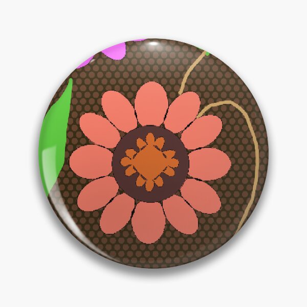 Item preview, Abstract Flower repeating Pattern - Coffee Brown designed and sold by Svasti Arts and Designs.