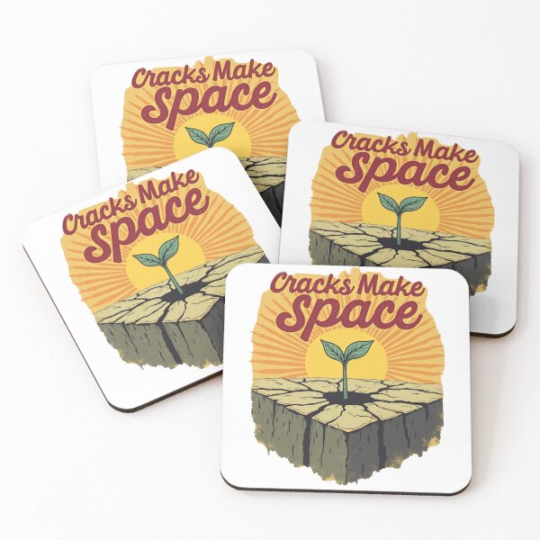 Item preview, Cracks Make Space-Retro Eco Growth Design designed and sold by EberLord.