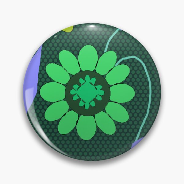 Item preview, Abstract Flower repeating Pattern - Green designed and sold by Svasti Arts and Designs.