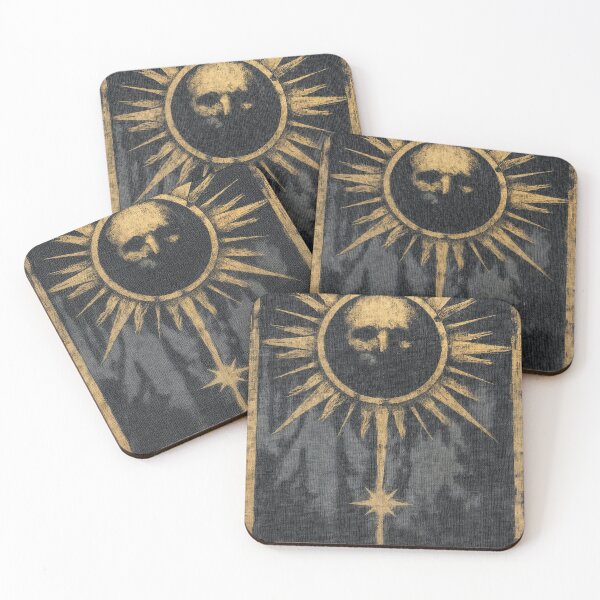 Item preview, The Black Sun Skull Occult Sigil designed and sold by Piotrek0001.