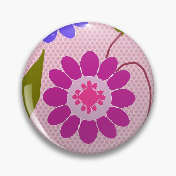 Item preview, Abstract Flowers repeating Pattern - Rose Pink designed and sold by Svasti Arts and Designs.